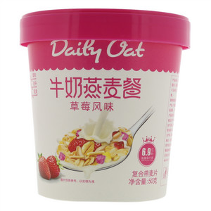 小燕子草莓风味牛奶燕麦餐