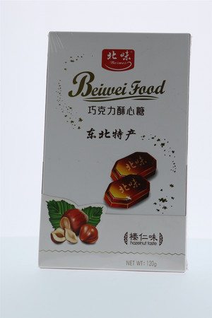 榛仁巧克力酥心糖 盒装 北味 糖果 东北特产 办公室零食 120g