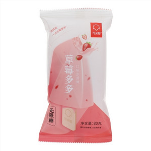 可米酷无蔗糖草莓多多口味冰淇淋