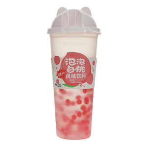 果町星语泡泡白桃味+红柚味风味饮料