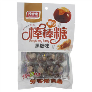 芳客佬黑糖味梅心棒棒糖