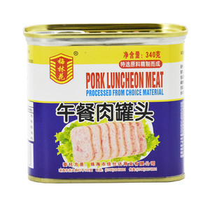 梅林花午餐肉罐头
