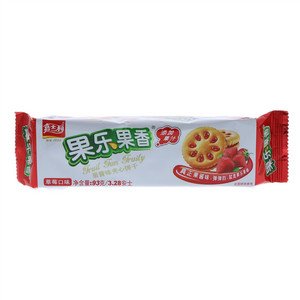 嘉士利草莓口味果酱夹心饼干93克