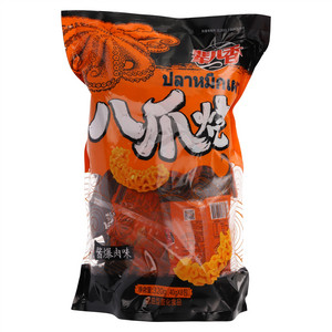 辈儿香酱爆肉味八爪烧形膨化食品
