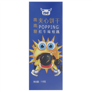 动吧红牛味炫跳跳跳糖夹心饼干