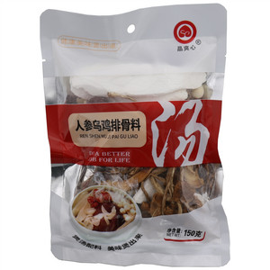 晶爽心人参乌鸡排骨料煲汤配料
