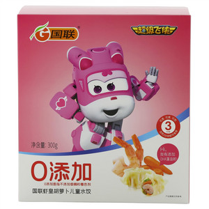 国联虾皇胡萝卜儿童水饺 非即食类