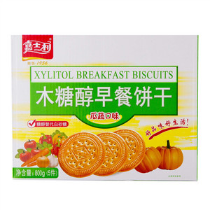 嘉士利木糖醇早餐饼干（瓜蔬口味）