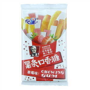 心星薯条口香糖（草莓味）