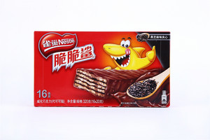 Nestle雀巢脆脆鲨黑芝麻味威化代可可脂巧克力