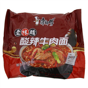 康师傅经典酸辣牛肉袋面