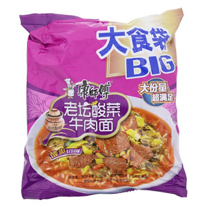 康师傅大食袋BIG老坛酸菜牛肉面