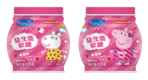 亿智小猪佩奇草莓味益生菌软糖