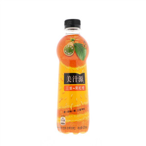 美汁源三重果粒橙橙汁饮料420ml