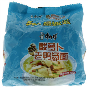 康师傅酸萝卜老鸭汤面袋面五包入