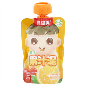 貝因美童臻苹果甜橙果汁泥