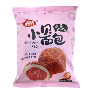 鸿喆草莓肉松小贝面包
