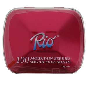 Rio 瑞欧 高山红莓味劲酷无糖薄荷糖（坚实型压片糖果）