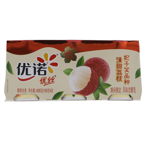 优诺优丝妃子笑品种清甜荔枝风味发酵乳