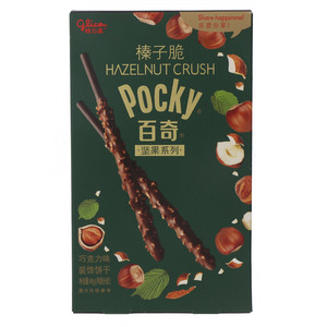 格力高/Glico百奇/Pocky坚果系列巧克力味榛子脆装饰饼干
