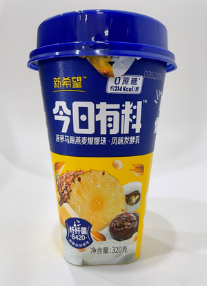 新希望今日有料菠萝马蹄燕麦爆爆珠风味发酵乳