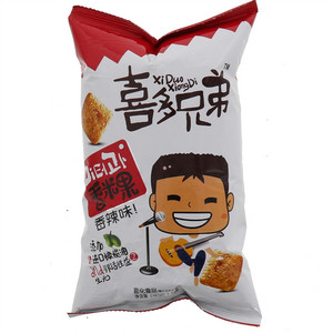 喜多兄弟香辣味香米果膨化食品