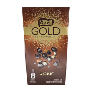 花样菓菓 雀巢金装巴旦木黑巧克力 巧克力制品