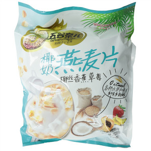 椰丝香蕉草莓椰奶燕麦片