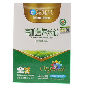 妈咪朵铁锌钙苹果有机营养米粉