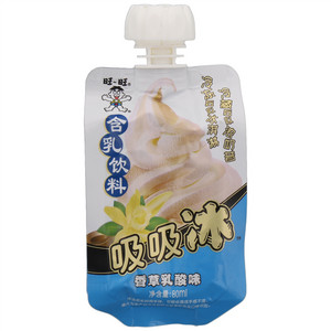 旺旺含乳饮料香草乳酸味吸吸冰
