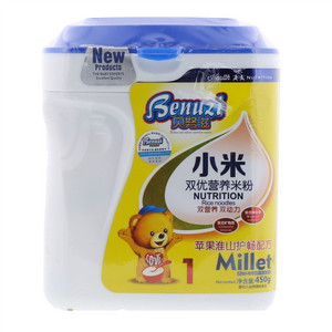 贝努滋苹果淮山护畅配方小米双优营养米粉