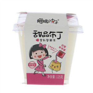 樱桃小丸子 含乳型果冻 甜品布丁（草莓味）