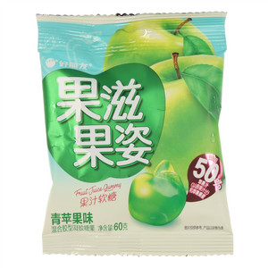 好丽友青苹果味混合胶型凝胶糖果
