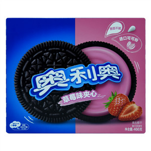 奥利奥草莓味夹心饼干
