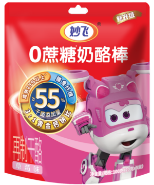 减糖奶酪棒100g——草莓味