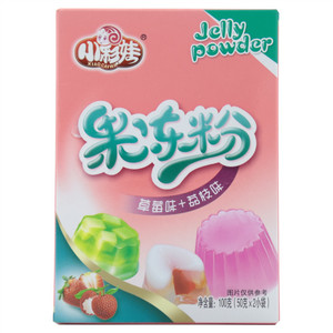 小彩娃草莓味+荔枝味果冻粉