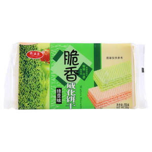 欧涌湾绿豆味脆香威化饼干
