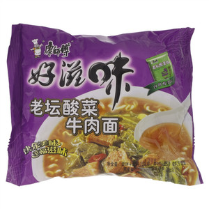 康师傅老坛酸菜牛肉面
