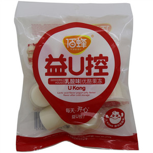 佰蜂益U控乳酸味优酪果冻