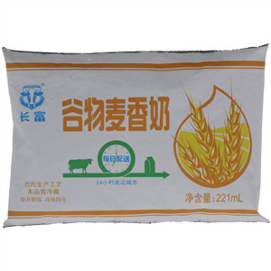 长富巴氏谷物麦香奶