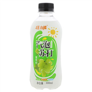 狂小能葡萄味汽泡苏打