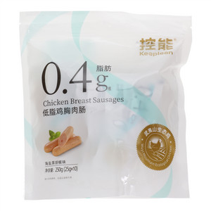 控能低脂鸡胸肉肠（海盐黑胡椒味）