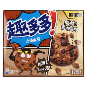 趣多多醒醒黑咖啡味大块曲奇超值装