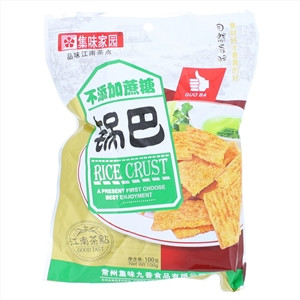 集味家园无蔗糖锅巴100g
