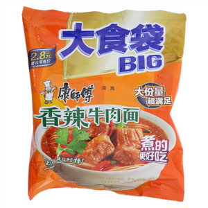 康师傅大食袋 香辣牛肉面