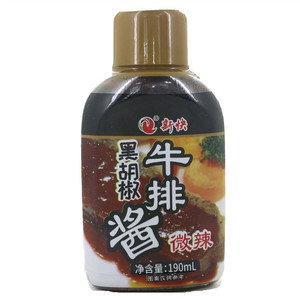 新快黑胡椒微辣牛排酱