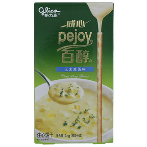格力高咸心Pejoy百醇玉米浓汤味注心饼干