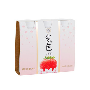 北海牧场気色樱花味草莓发酵乳