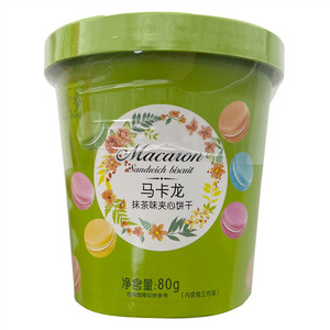 俄宝多抹茶味马卡龙夹心饼干