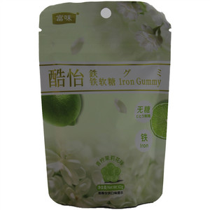 富味酷怡青柠茉莉花味铁软糖